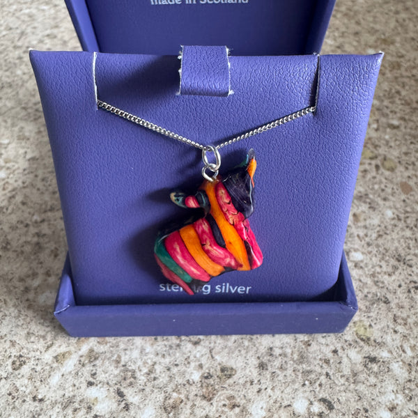 Heathergems Highland Cow Necklace Pendant