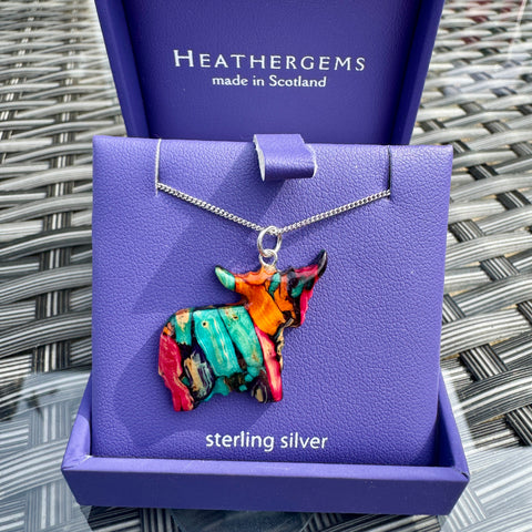 Heathergems Highland Cow Necklace