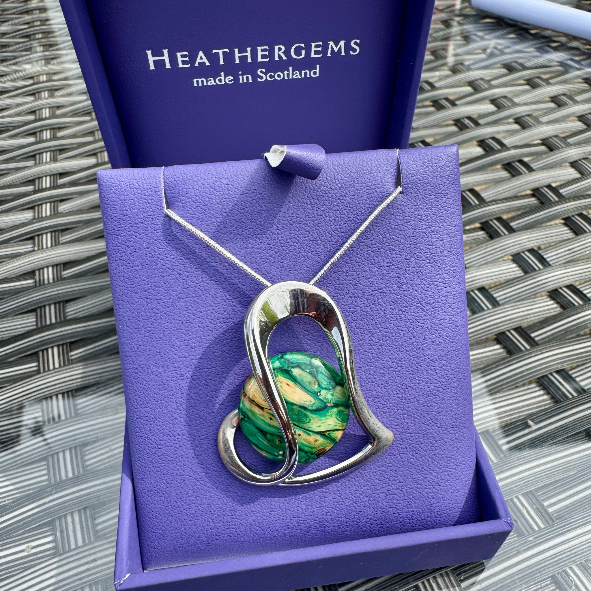 Heathergems Large Heart Pendant HP94
