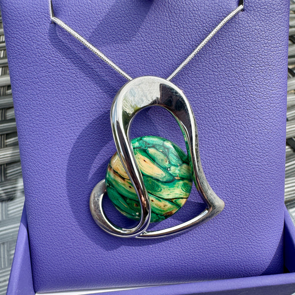 Heathergems Large Heart Pendant HP94