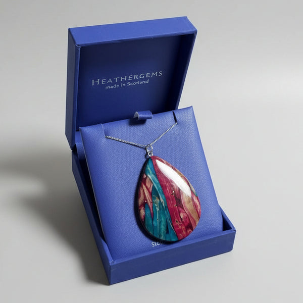 Heathergems Large Teardrop Pendant SP19