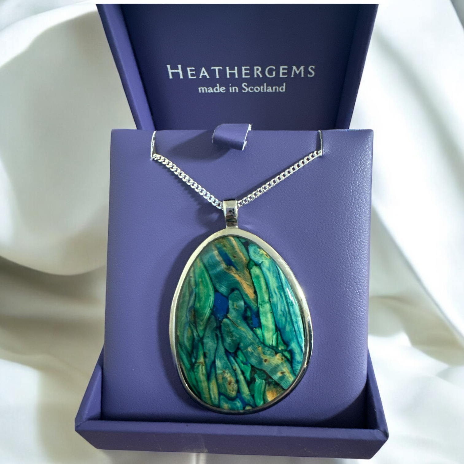 Heathergems Organic Pendant Green