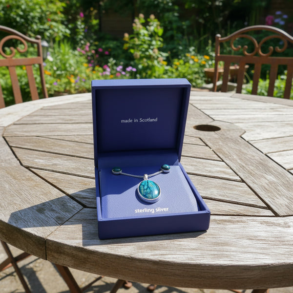 Heathergems Oval Pendant and Earring Set 