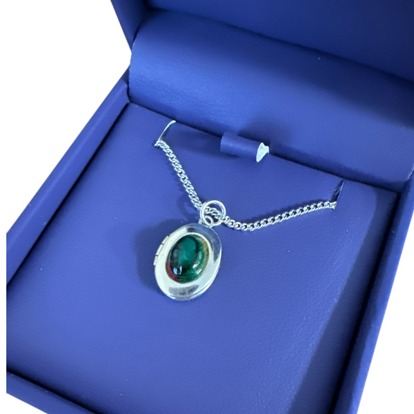 Heathergems Plated Locket Green
