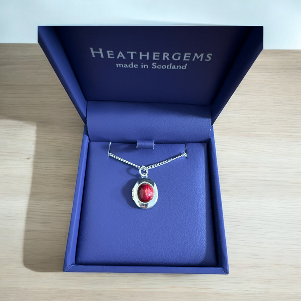 Heathergems Plated Locket Red 