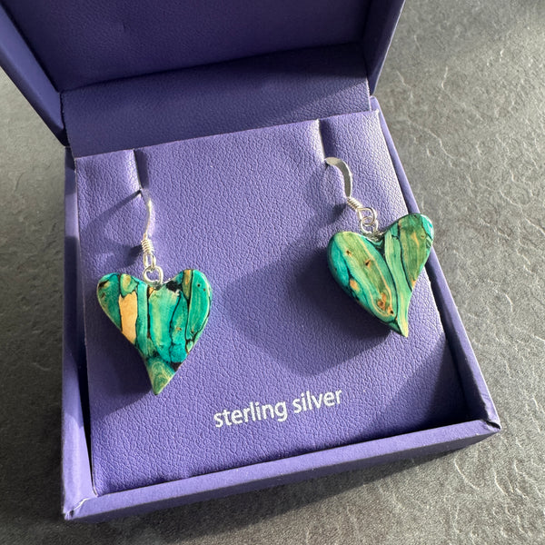 Heathergems Quirky Heart Earings SE64 2