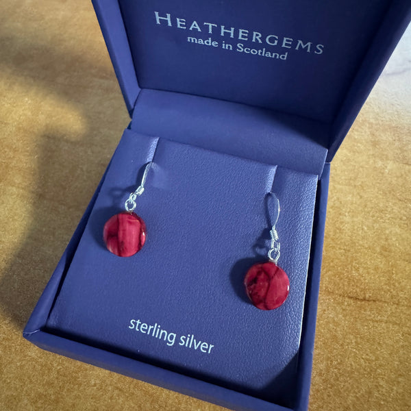 Heathergems Round drop Earings
