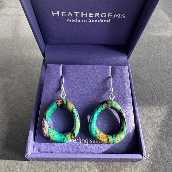 Heathergems Rounded Triangle Drop Earrings