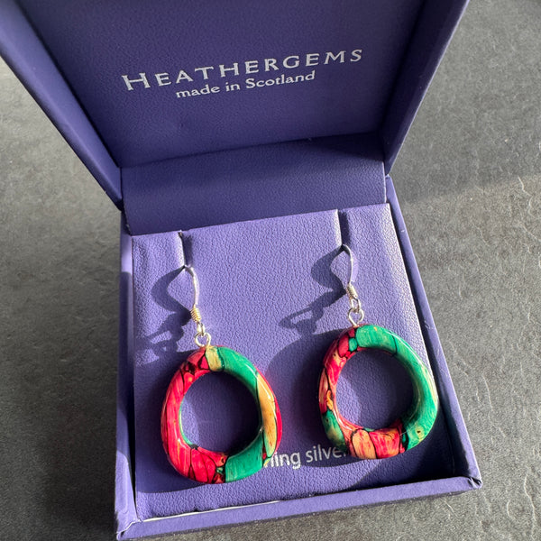Heathergems Rounded Triangle Drop Earrings