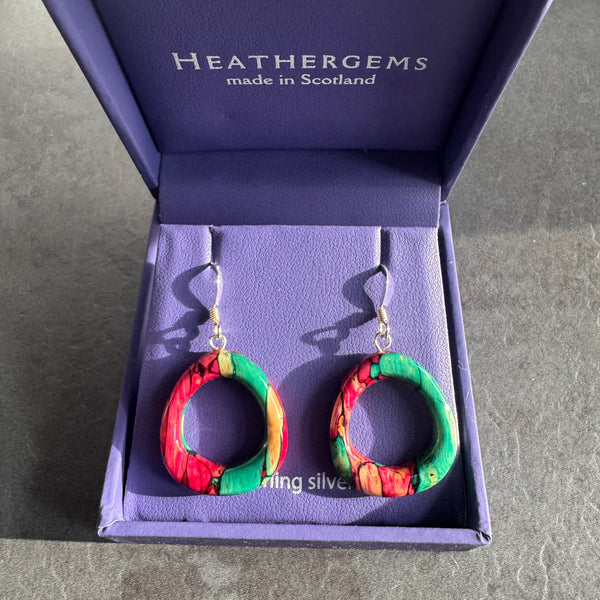 Heathergems Rounded Triangle Drop Earrings