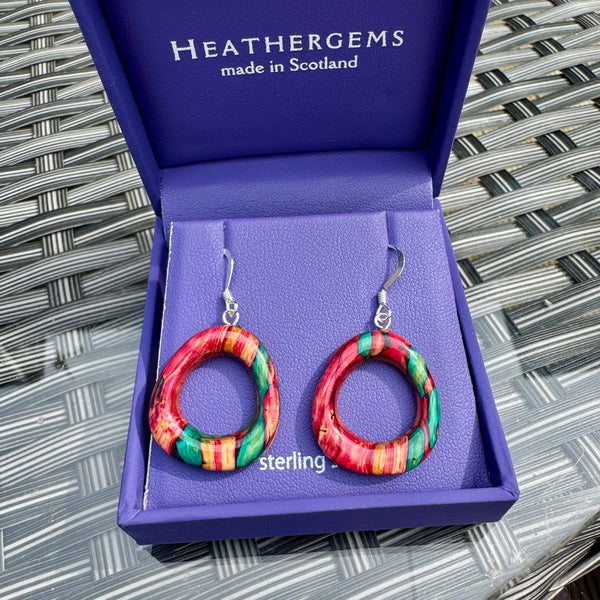 Heathergems Rounded Triangle Drop Earrings SE20