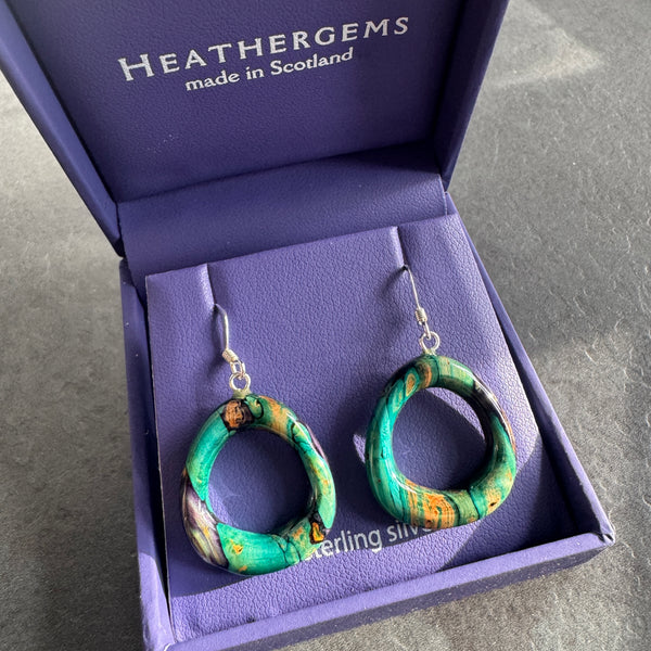 Heathergems Rounded Triangle Drop Earrings SE20