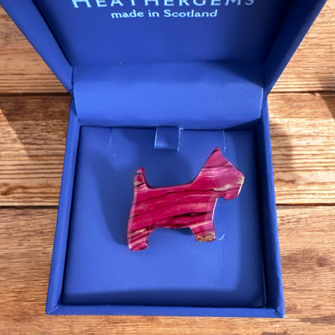 Heathergems Scottie Brooch HB16 