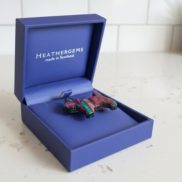 Heathergems Scottie Dog Brooch