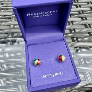 Heathergems Small Stud Silver Earrings SE8