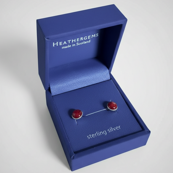 Heathergems Small Stud Silver Earrings SE8