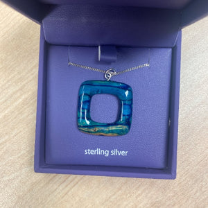 Heathergems Square Pendant Necklace 