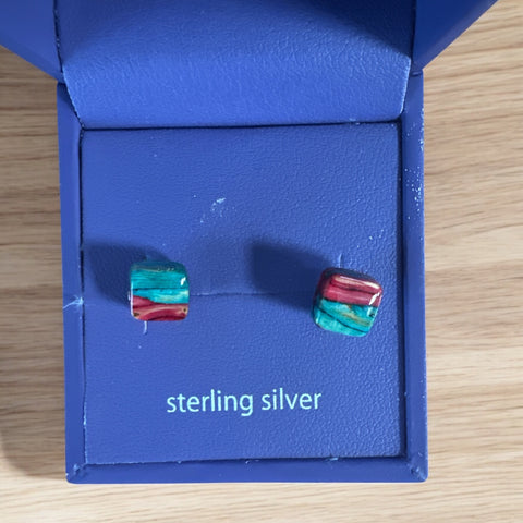 Heathergems Square Stud Earings