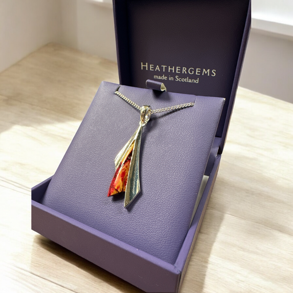 Heathergems  Sycamore Pendant red 1