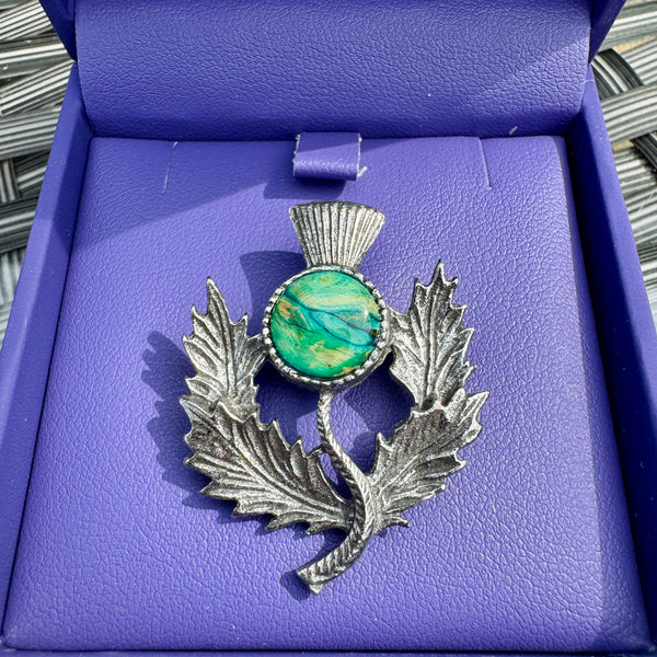 Heathergems Thistle Brooch CHB1