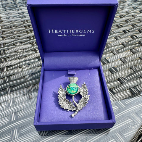 Heathergems Thistle Brooch CHB1