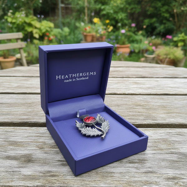 Heathergems Thistle Brooch CHB1