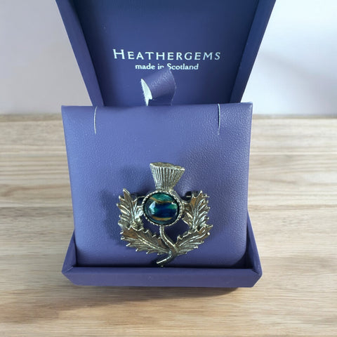 Heathergems Thistle Brooch 