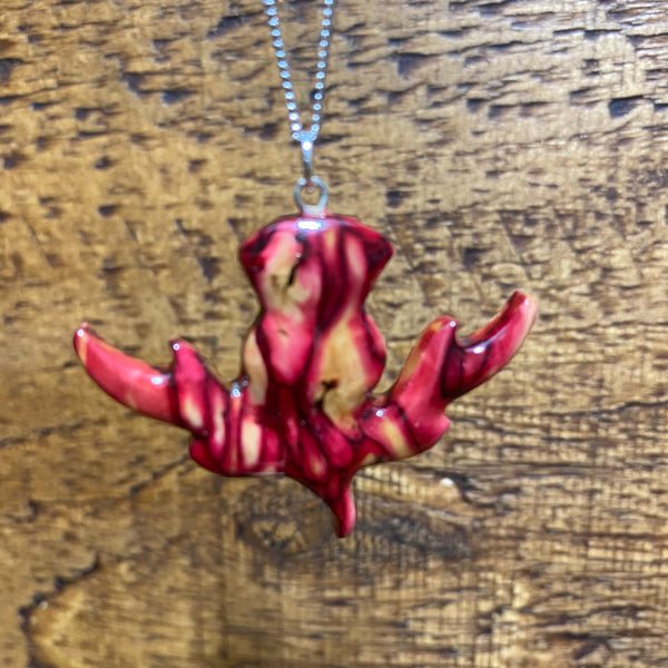 Heathergems Thistle Necklace Red