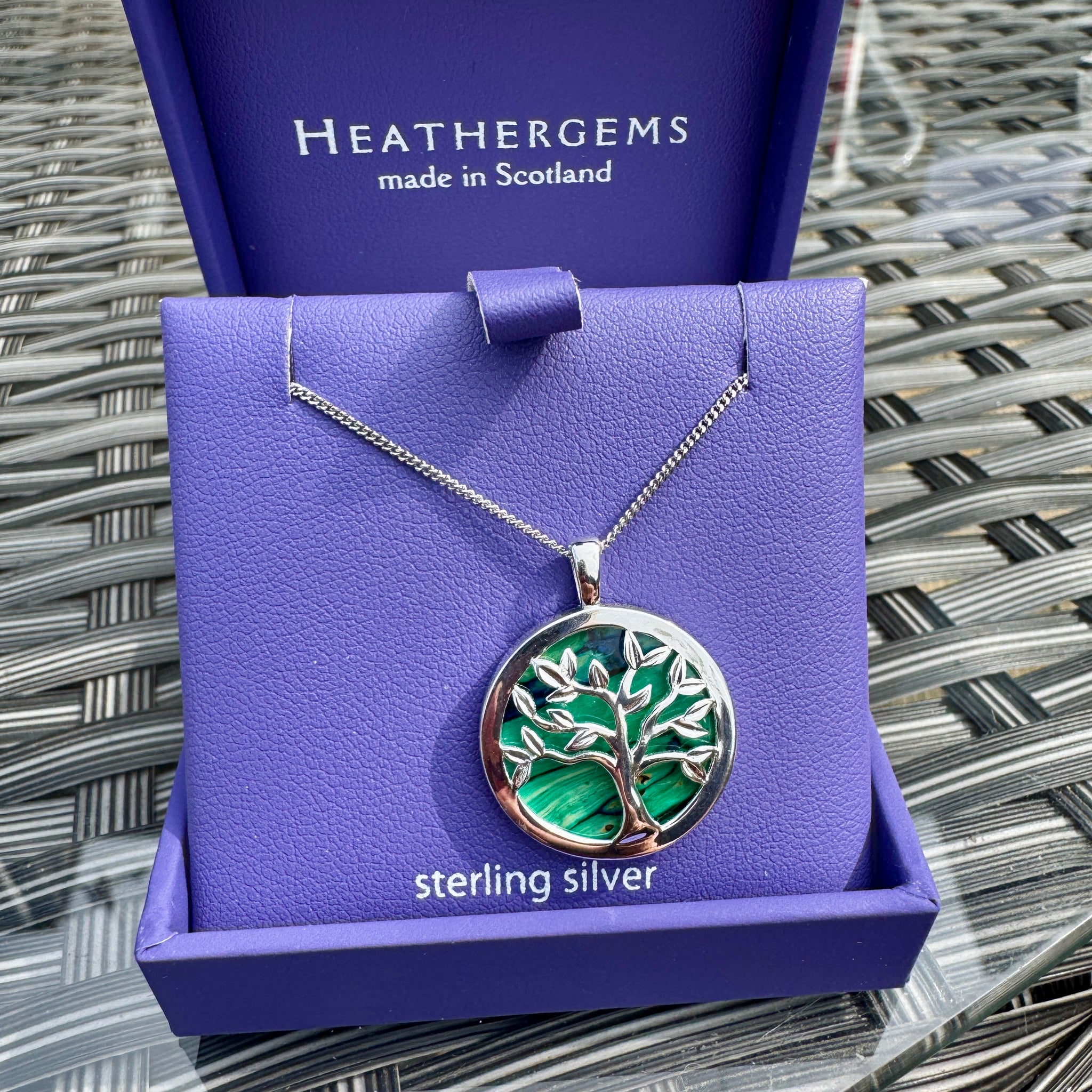Heathergems Tree of Life Pendant SP437 -GREEN