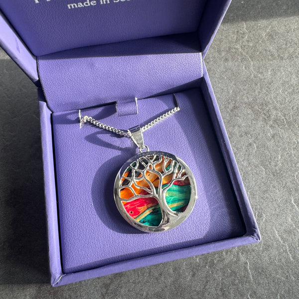 Heathergems Tree of Life Silver Plated Pendant Necklace HP100