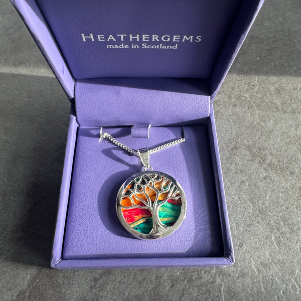 Heathergems Tree of Life Silver Plated Pendant Necklace HP100