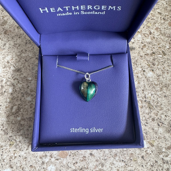 Heathergems Wee Heart Heather Pendant Necklace