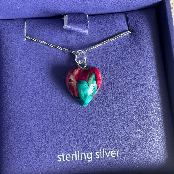 Heathergems Wee Heart Heather Pendant Necklace