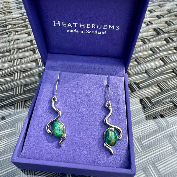 Heathergems Wiggle Earrings HE92 GRE