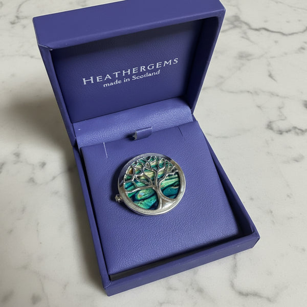 Heathergems tree of Life Brooch
