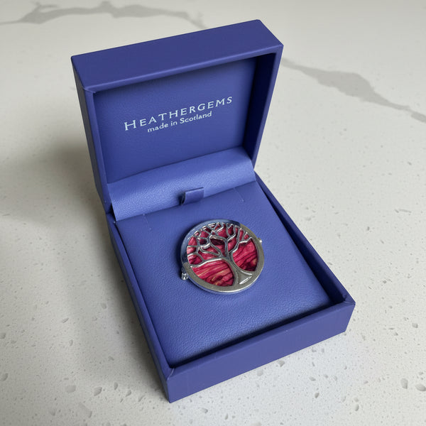 Heathergems tree of Life Brooch