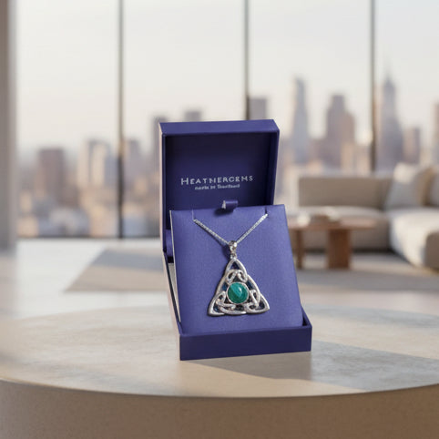 Heathergems trinity Knot Necklace pendant