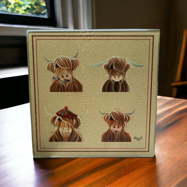 Highland Cow Pot Stand
