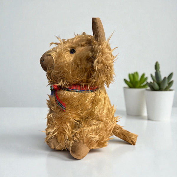 Highland Cow Shaggy Doorstop 