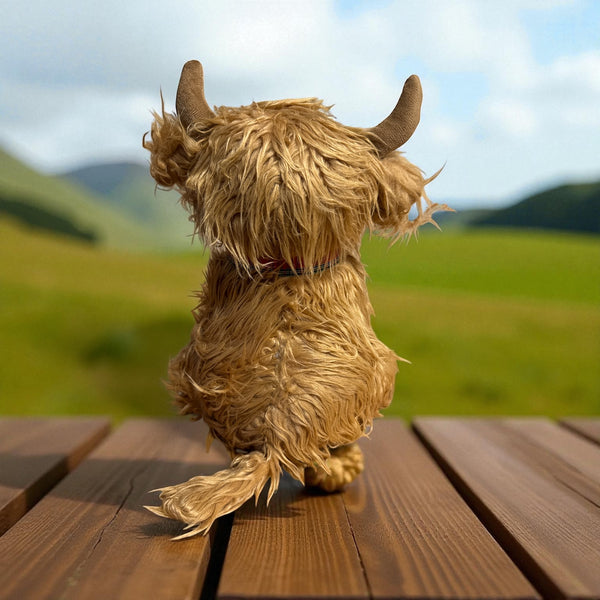Highland Cow Shaggy Doorstop 