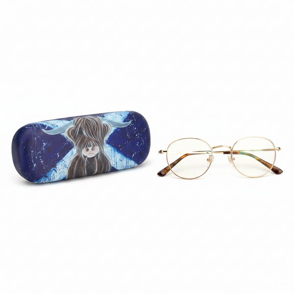 Highland Cow Glasses Case