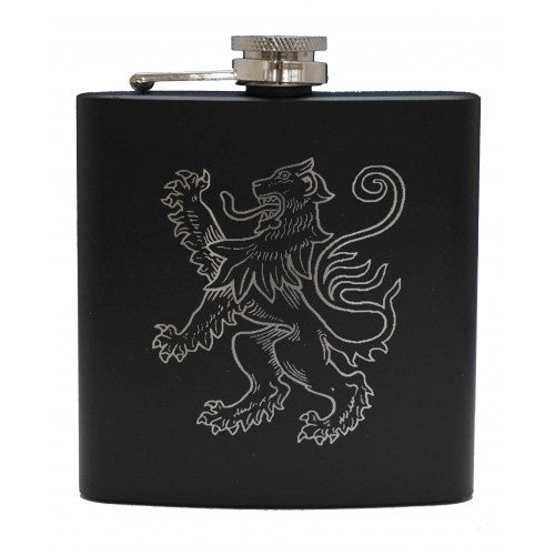Hip Flask Black Lion Rampant