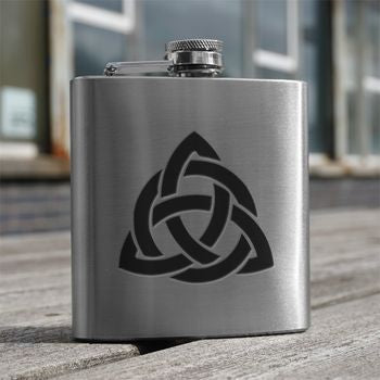Hip Flask Celtic Interlace