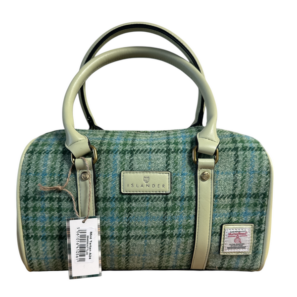 Islander Harris Tweed Duffle Bag Mint 8846