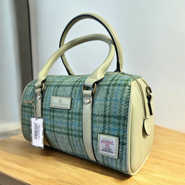 Islander Harris Tweed Duffle Bag Mint 8846