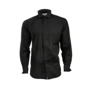 J Woods Victorian Collar Shirt in Black
