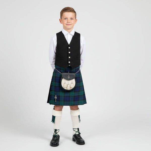 Kids Childrens Black Watch Tartan kilt 