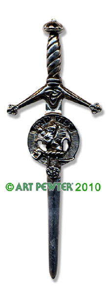 Leslie Clan Crest Kilt Pin
