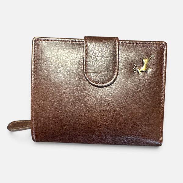 Leather Small Purse Brandy