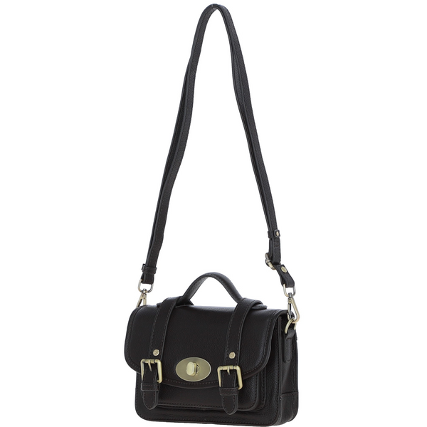 Leather Small Saddle Bag M-88 Black